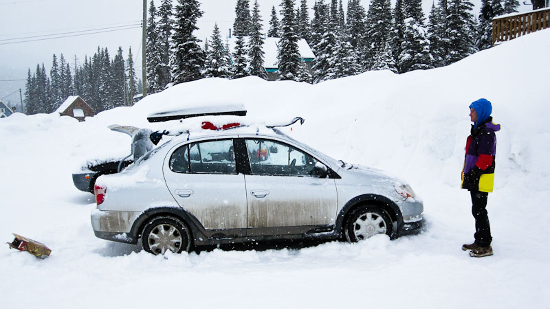 Skiing at Powder King in B.C., Canada