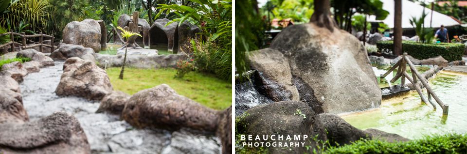 A couple of the 15-different thermal pools the resort features. Our favorite were the pools with slides and the one with the bar. 