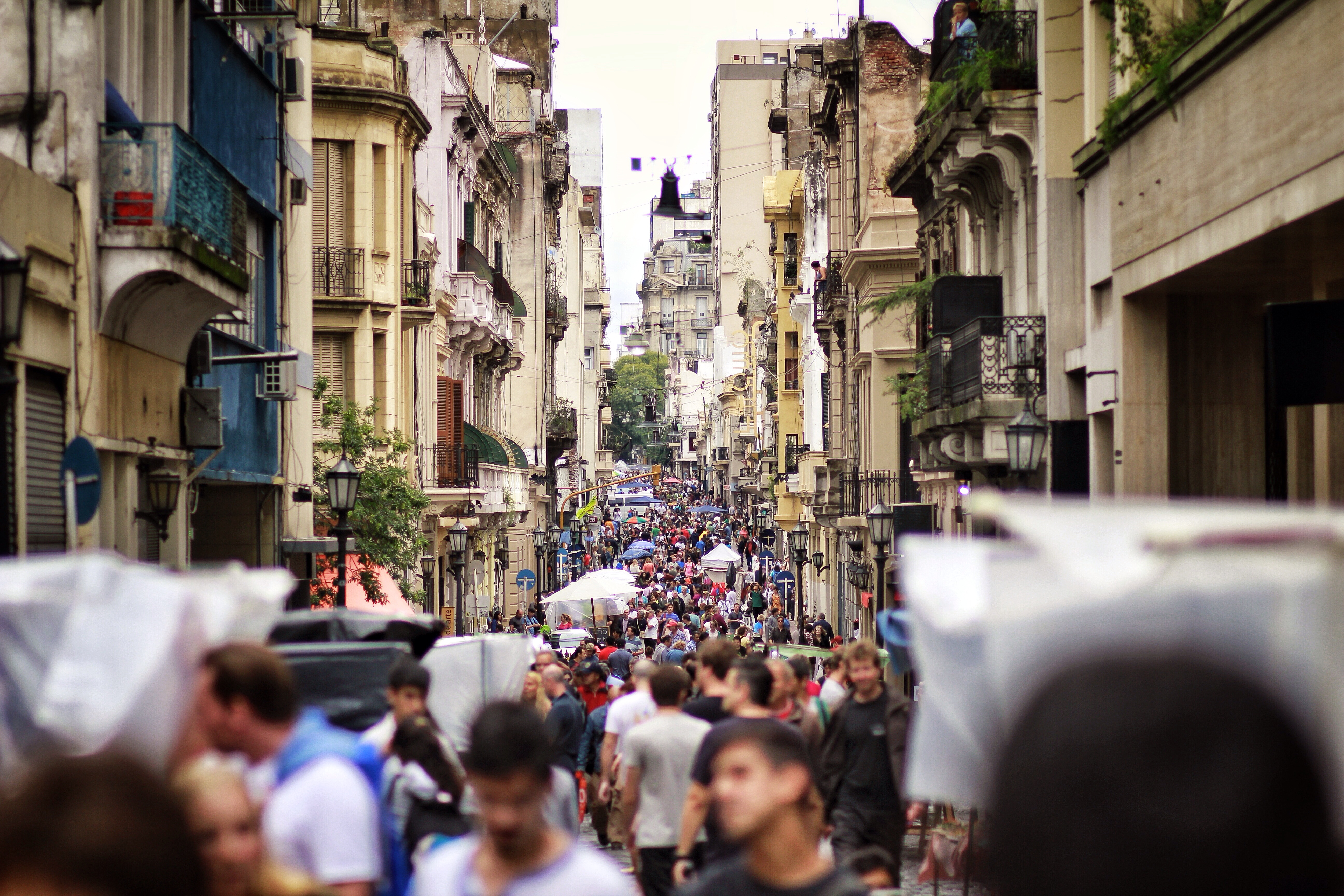 The Sunday street market of San Telmo, Buenos Aires.