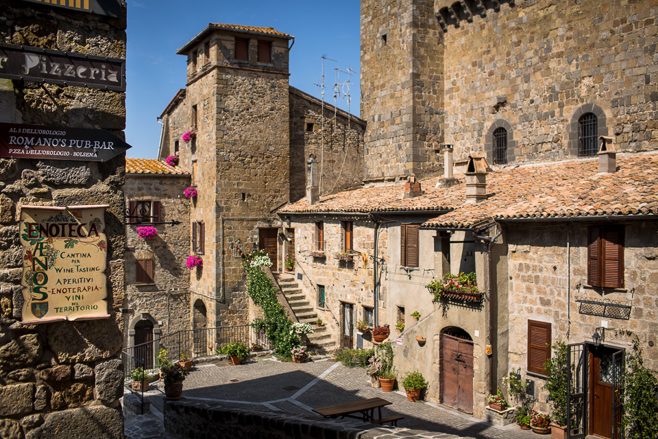 Bolsena still has its medieval district intact. It was blissfully cool within the high, narrow streets. 