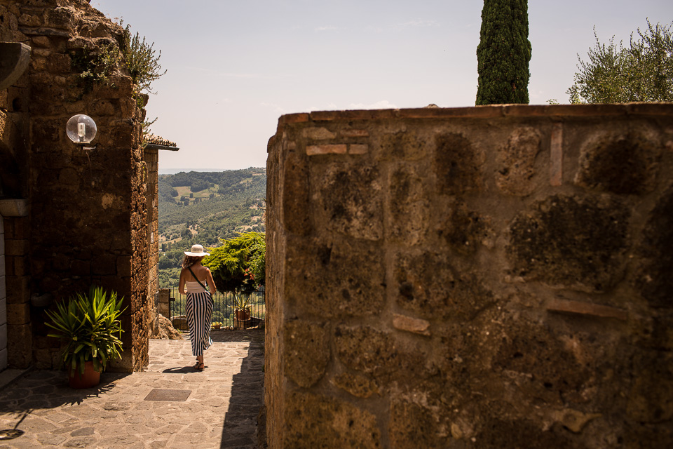 Laura exploring the streets and enjoying the views. 