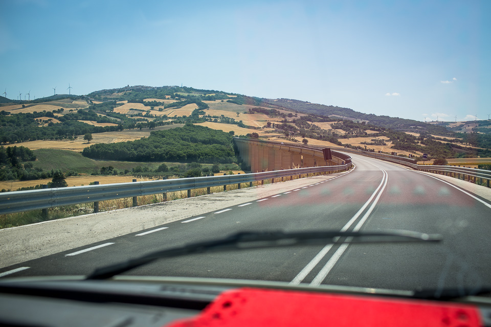 The highway somewhere between Foggia and Campobasso.