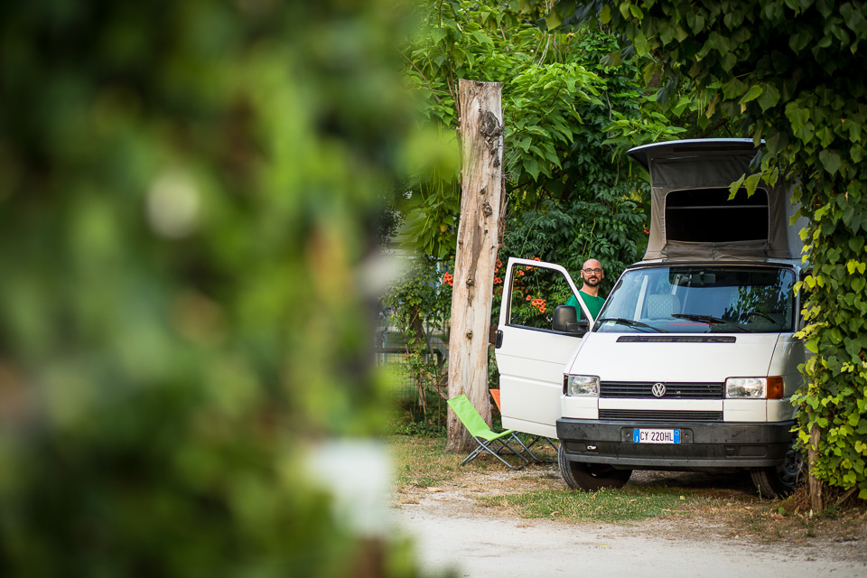 Finally, we arrived in Monte Cassino. We hadn't actually planned to stop here, but I was tired and also knew a thing or two about the Second World War battle here, so we thought it would make a good stopping place for the night. We found a "campground" in Google, which turned out to be a private property, with a few parking stalls in a shared green space for campers. But it was actually very nice, with all kinds of amenities, including wifi. 