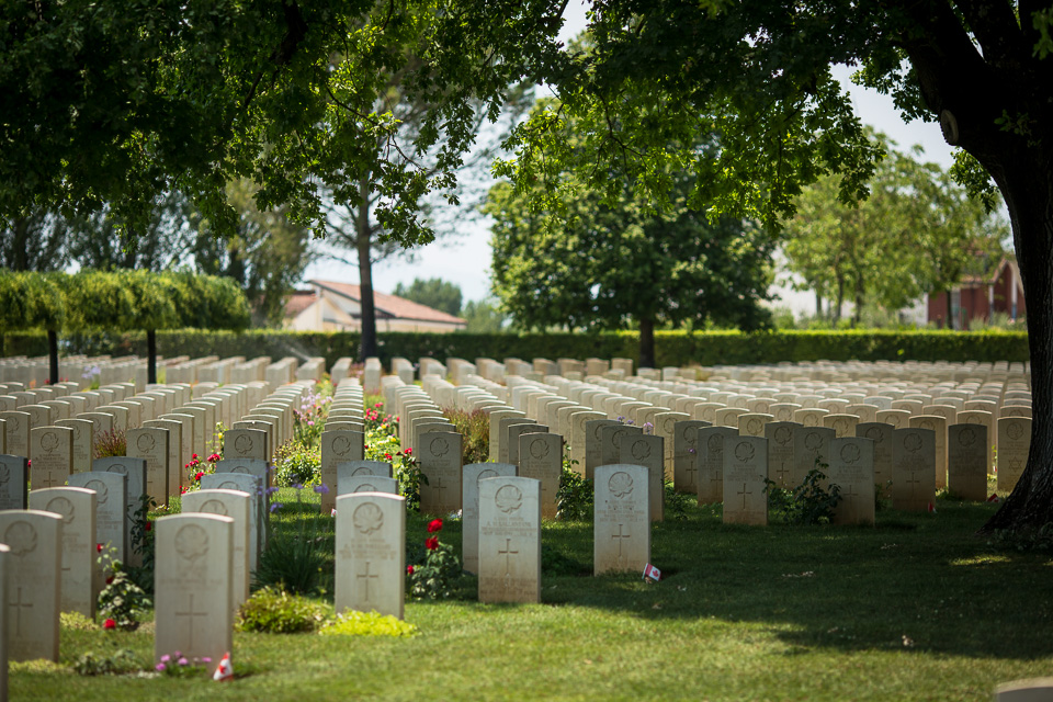 The next day we visited the Commonwealth War Cemetery here, which had a sizeable Canadian section. Thousands lost their lives fighting over this strategic choke point in the road to Rome. There are also American, Polish, and German war cemeteries around Cassino. 